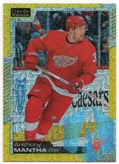 2020-21 O-Pee-Chee Platinum Yellow Traxx #73 Anthony Mantha 008/249